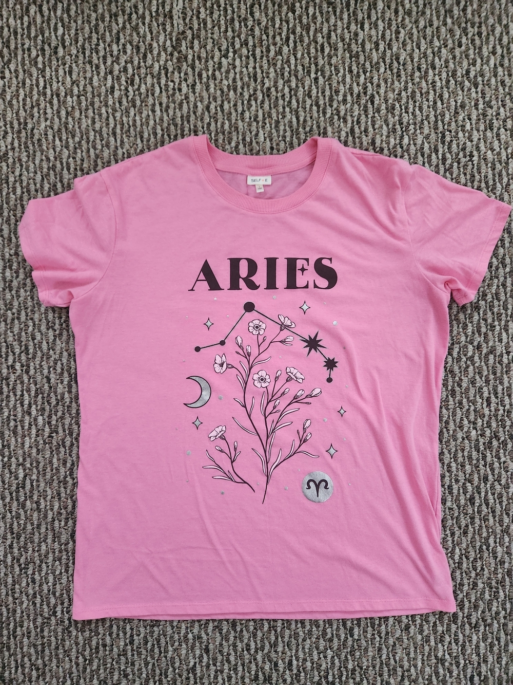 Aries Pink Graphic Tee Size Large